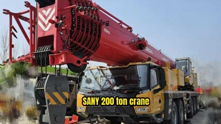 Dźwig samochodowy SANY 200 ton 2025 SYM5602JQZ200C8 Używany, niskie godziny na sprzedaż